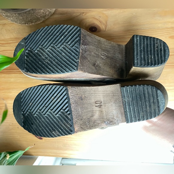 Lotta from Stockholm High Heel Taupe Nubuck Clogs - Picture 3 of 6